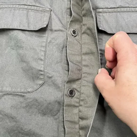 3sixteen Garage Shirt Moss Green Heavy Poplin Button Down Shirt Mens XL